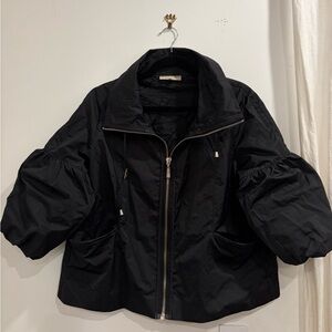 GITANE Women’s Black Ruched Sleeve Jacket Size L